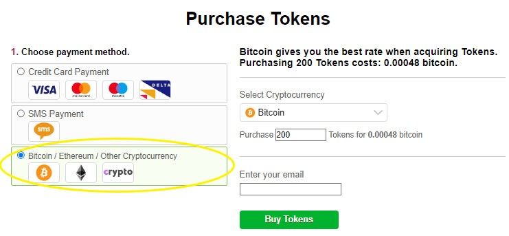 buy credits with Bitcoin on BongaCams